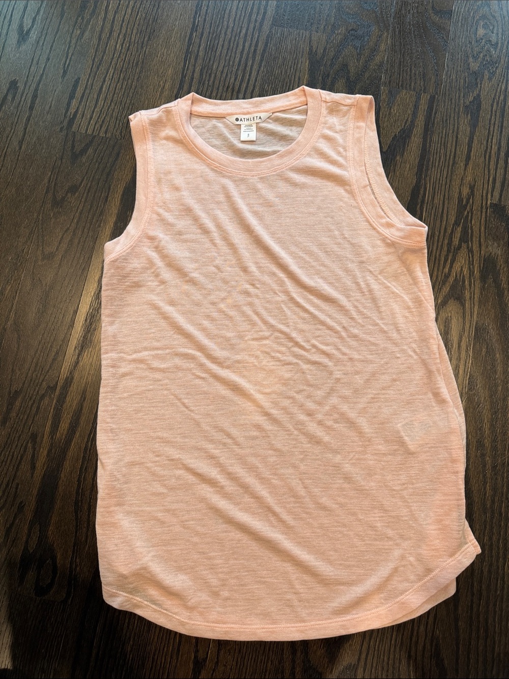 Athleta Girls Peach-Blend Sleeveless Tank Top